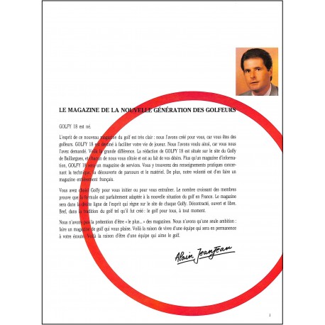GOLFY 18 |Premier Numéro
