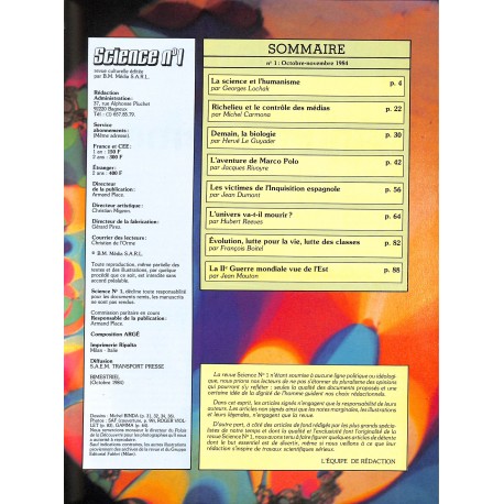 SCIENCE |Premier Numéro