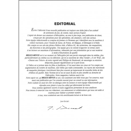 HELICO REVUE |Premier Numéro