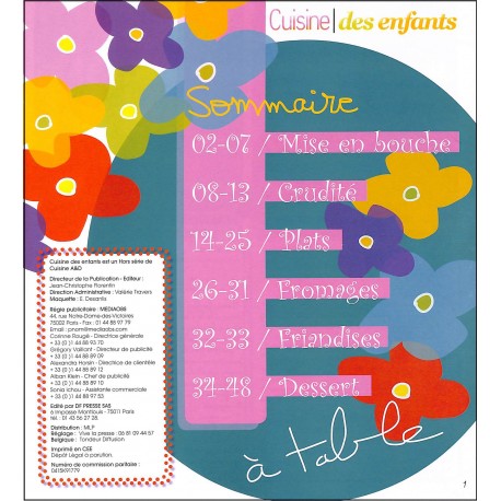 Cuisine des enfants |Premier Numéro