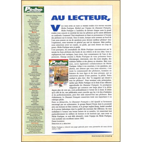 PÊCHE PRATIQUE |Premier Numéro