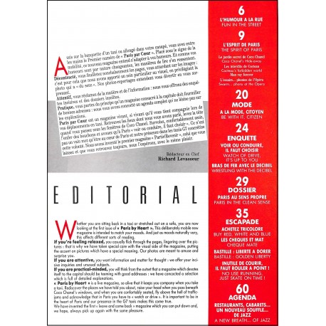 PARIS PAR COEUR |Premier Numéro