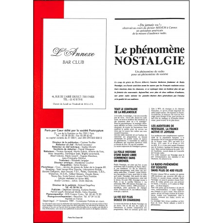 PARIS PAR COEUR |Premier Numéro