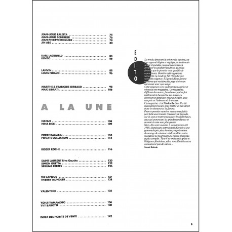 MODE À LA UNE |Premier Numéro