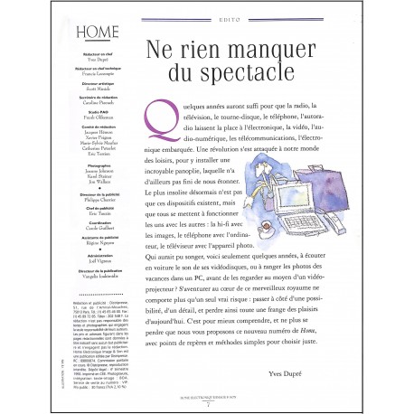 HOME ELECTRONIQUE IMAGE & SON |Premier Numéro