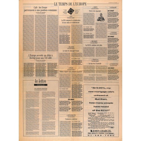 LE TEMPS DE LA FINANCE |Premier Numéro