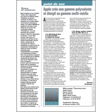 LA CHRONIQUE DE WELCOME TECHNOLOGY |Premier Numéro