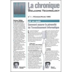 LA CHRONIQUE DE WELCOME TECHNOLOGY |Premier Numéro
