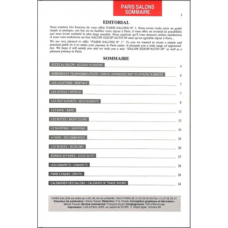 PARIS SALON |Premier Numéro
