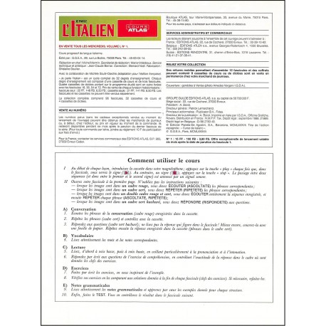 JE PARLE L'ITALIEN |Premier Numéro