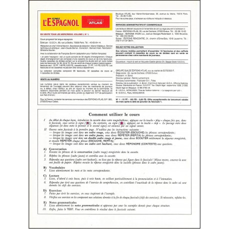 JE PARLE L'ESPAGNOLE |Premier Numéro