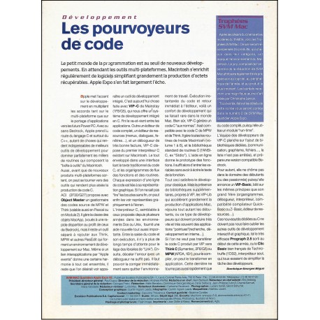 SVM MAC |Premier Numéro