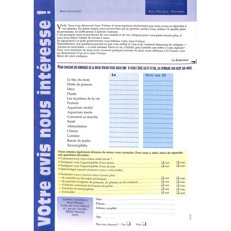 Aqua Pratique |Premier Numéro