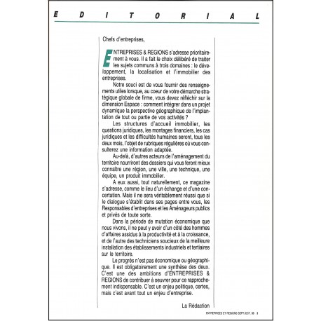 ENTREPRISES & RÉGIONS |Premier Numéro