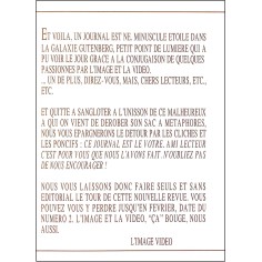 L'IMAGE VIDÉO |Premier Numéro 2
