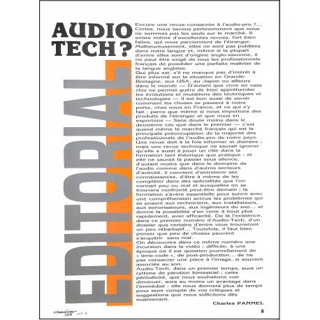 AUDIO TECH |Premier Numéro