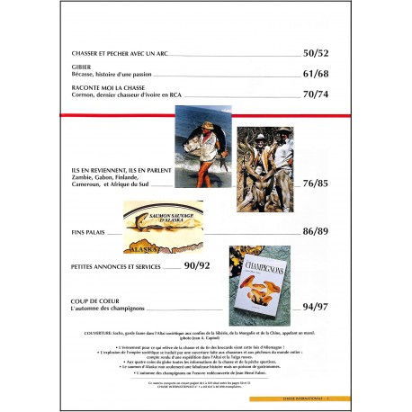 CHASSE INTERNATIONALE |Premier Numéro