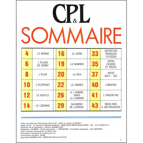 CP&L |Premier Numéro