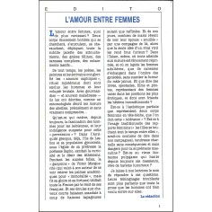 FEMMES ENTRE ELLES |Premier Numéro 2