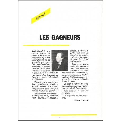 CARRIÈRE COMMERCIALE |Premier Numéro