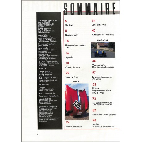 AUTO PASSION |Premier Numéro