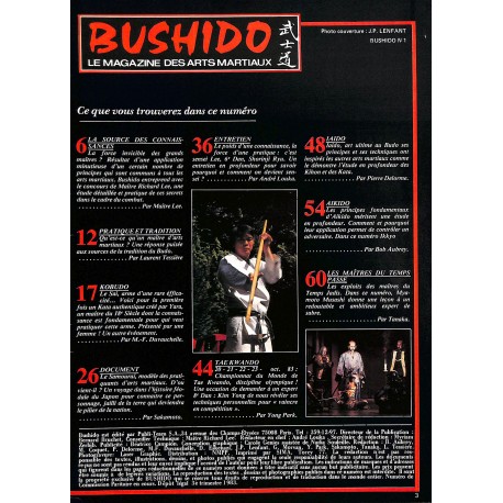 BUSHIDO |Premier Numéro