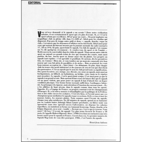 SQUASH MAG |Premier Numéro