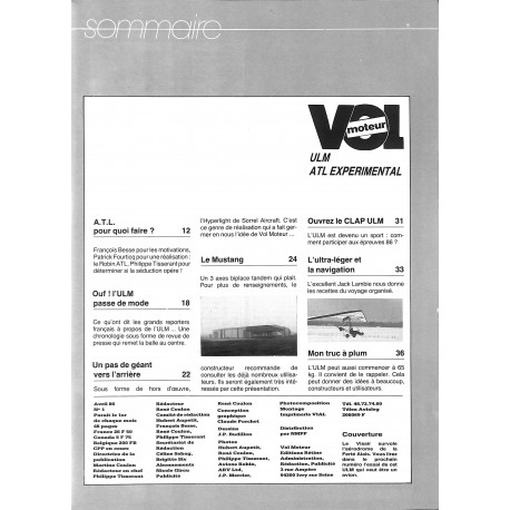 VOL MOTEUR |Premier Numéro