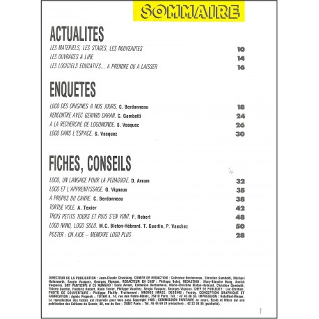 ECOLE ET MICRO |Premier Numéro