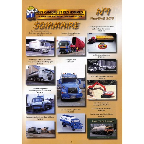 DES CAMIONS ET DES HOMMES |Premier Numéro