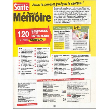 PRATIQUE SANTÉ SPÉCIAL MÉMOIRE |Premier Numéro