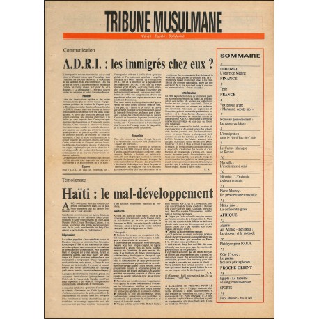 TRIBUNE MUSULMANE |Premier Numéro