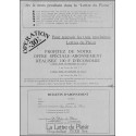 LA LETTRE DU PLAISIR |Premier Numéro