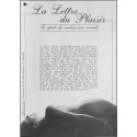 LA LETTRE DU PLAISIR |Premier Numéro