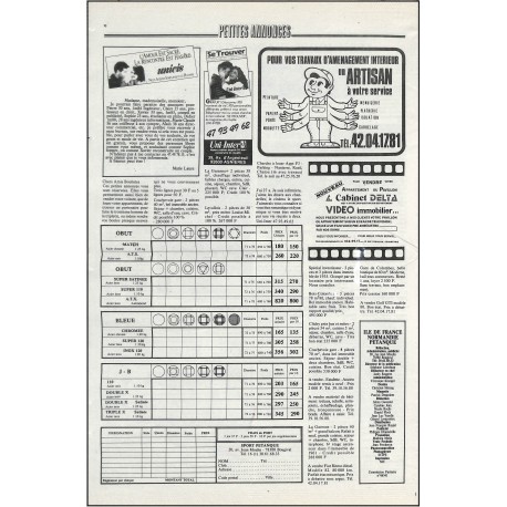 ILE DE FRANCE NORMANDIE PETANQUE |Premier Numéro