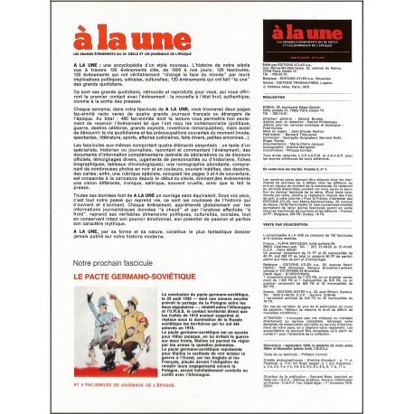 À LA UNE |Premier Numéro