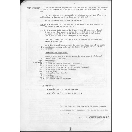 LE COLLECTIONNEUR DE BANDES DESSINÉES |Premier Numéro