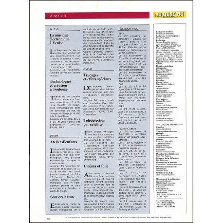 AUJOURD'HUI |Premier Numéro