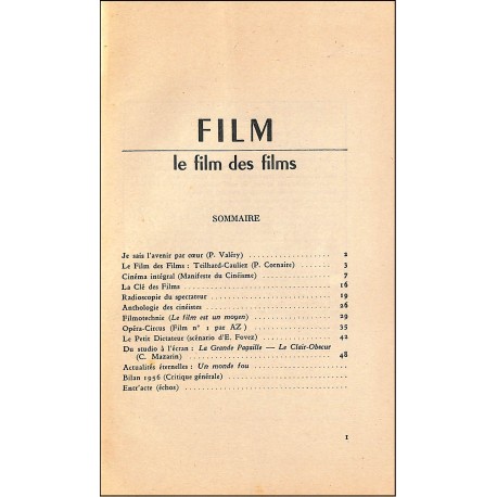 FILM |Premier Numéro