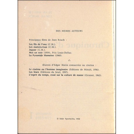 CAHIERS TRIMESTRIELS |Premier Numéro