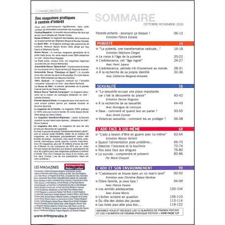 Féminin pratique psycho |Premier Numéro