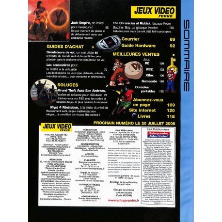 JEUX VIDÉO REVUE |Premier Numéro