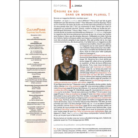 CULTURE FEMME |Premier Numéro
