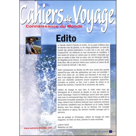 CAHIERS DE VOYAGE |Premier Numéro