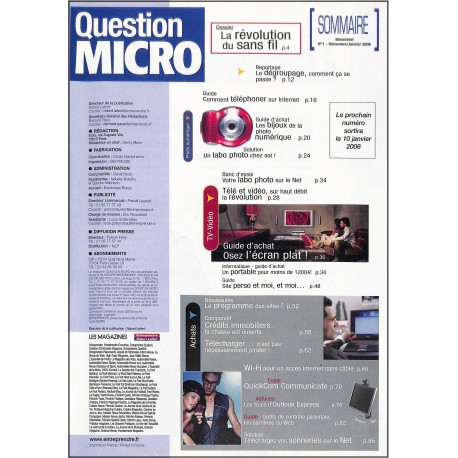 QUESTION MICRO |Premier Numéro