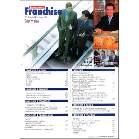 ENTREPRENDRE FRANCHISE |Premier Numéro
