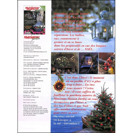MARIANNE MAISON JARDIN |Premier Numéro