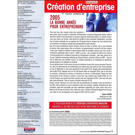 CRÉATION D'ENTREPRISE MAGAZINE |Premier Numéro