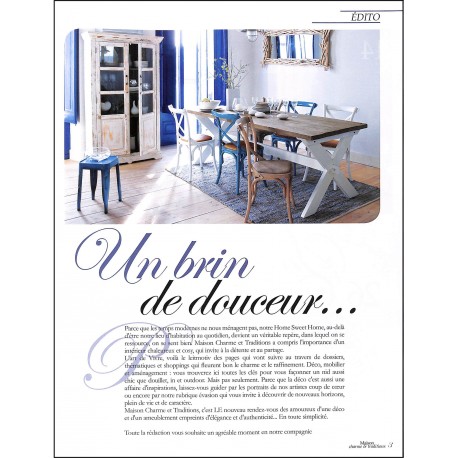 MAISON CHARME & TRADITIONS |Premier Numéro