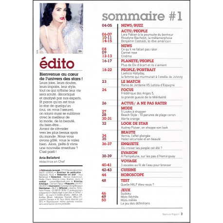 STARS EN VOGUE |Premier Numéro